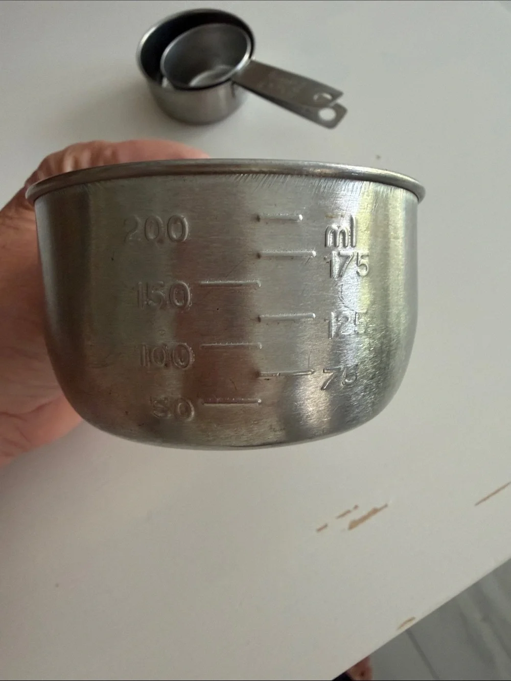 Stainless Steel Vintage Nesting Measuring Cups (3) Hong Kong